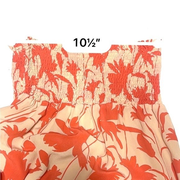 Patrizia Pepe Smocked  Strapless  Silk Floral Maxi Dress 4 - Picture 10 of 15